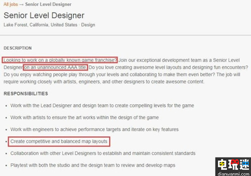 Turtle Rock工作室公布高级关卡设计师的招聘信息 或将制作新游戏 进化 求生之路 电玩迷资讯  第1张