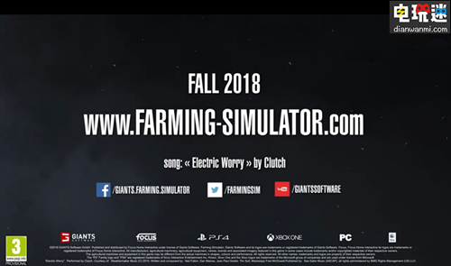 《模拟农场19》将于11月21日发售 登陆多平台 PC XBONXONE PS4 模拟农场19 电玩迷资讯  第1张