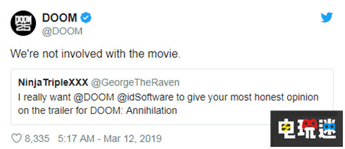 《毁灭战士》新电影太烂 id Software表示根本没参与制作 PC Switch Xbox One PS4 id Software DOOM 毁灭战士 电玩迷资讯  第3张
