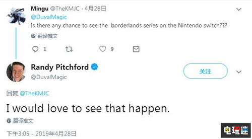《无主之地》开发商CEO表示希望推出Switch版 Gearbox 任天堂 Switch 无主之地 任天堂SWITCH  第2张