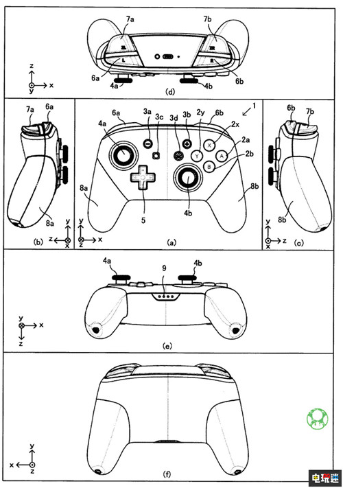 任天堂申请Switch Pro手柄新专利 握柄可拆卸 手柄 Switch Pro Switch 任天堂 电玩迷资讯  第4张