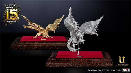 卡普空联动珠宝商推出纯金金火龙与白金银火龙雕像 金火龙 银火龙 怪物猎人 怪物猎人：世界 电玩迷资讯  第1张