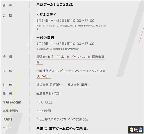 东京电玩展TGS 2020主题公开 未来从游戏开始 XboxSeriesX PS5 TGS 2020 东京电玩展 电玩迷资讯  第3张