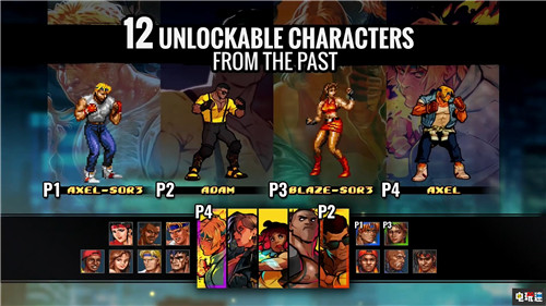 《怒之铁拳4》可用角色达到17名 知名作曲人阵容公开 PC Switch XboxOne PS4 怒之铁拳4 电玩迷资讯  第1张