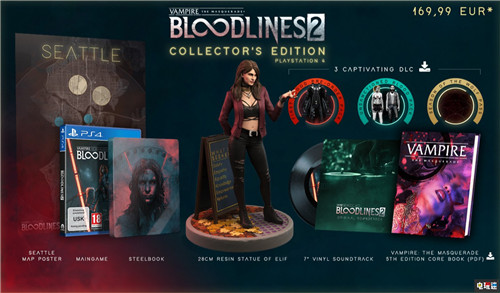 《吸血鬼：避世血族2》推出收藏版包含28厘米Elif手办 电玩迷资讯 第1张