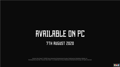 索尼第一方《地平线：零之曙光完全版》8月7日登陆PC平台 电玩迷资讯 第2张