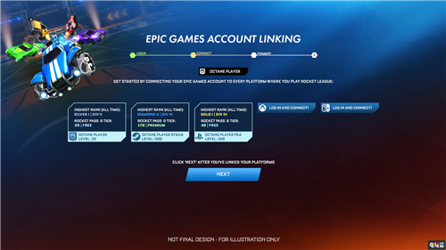 《火箭联盟》跨平台账号同步细节公开 Epic账号为同步主体 Epic Games 账号同步 跨平台 火箭联盟 电玩迷资讯  第2张