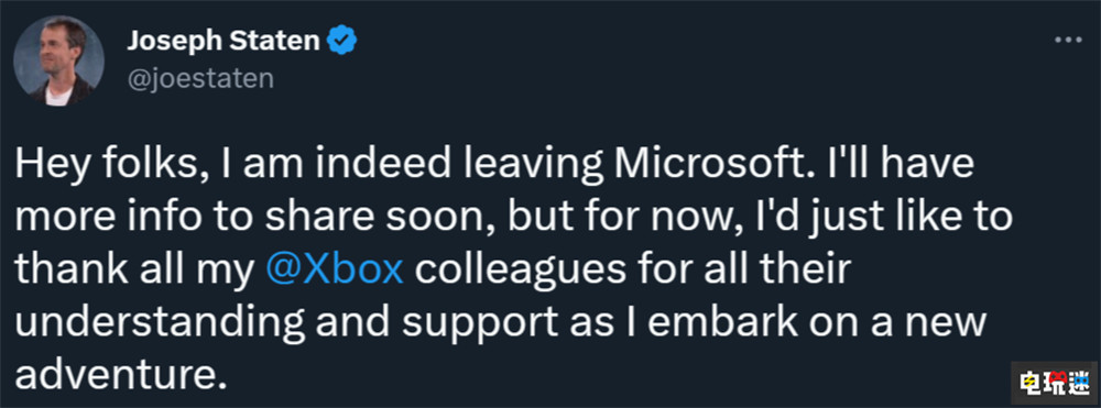 《光环 无限》“救火队员”Joseph Staten宣布离职微软 Joseph Staten 343工作室 Xbox 微软 光环 无限 Halo 微软XBOX  第2张