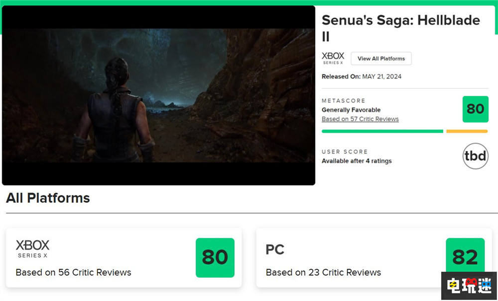 《地狱之刃2》评分解禁MTC：80分 演出很棒 玩法无聊 微软 Xbox 游戏评分 地狱之刃2 微软XBOX  第2张