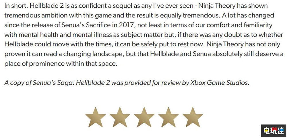 《地狱之刃2》评分解禁MTC：80分 演出很棒 玩法无聊 微软 Xbox 游戏评分 地狱之刃2 微软XBOX  第3张