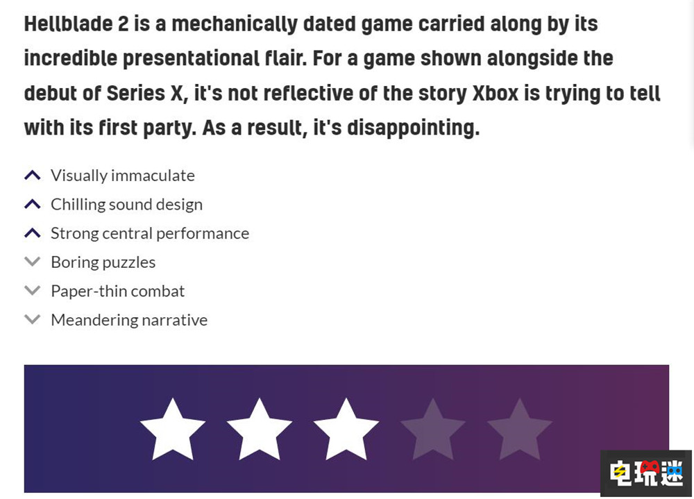 《地狱之刃2》评分解禁MTC：80分 演出很棒 玩法无聊 微软 Xbox 游戏评分 地狱之刃2 微软XBOX  第6张