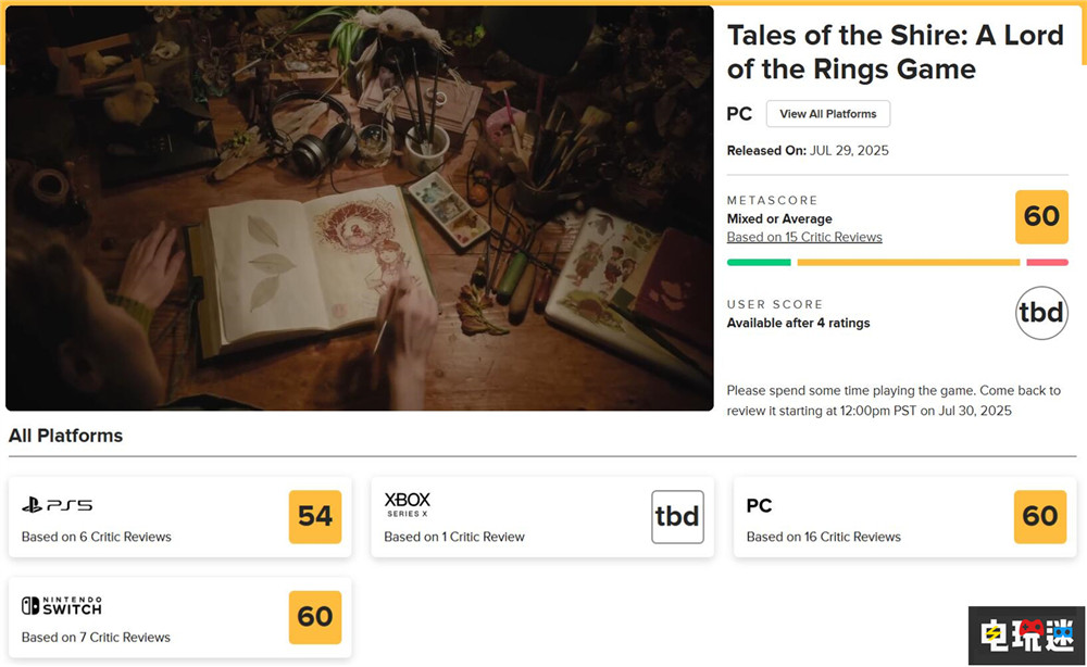 《指环王：夏尔传说》MTC：60分 性能糟糕 沉浸感不足 魔戒 游戏评分 Metacritic 指环王：夏尔传说 电玩迷资讯  第2张