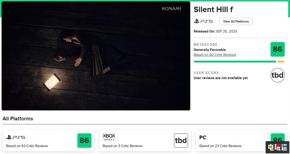 《寂静岭f》MTC：86分 内核依旧寂静岭 战斗褒贬不一 Metacritic 游戏评分 恐怖游戏 寂静岭f 科乐美 电玩迷资讯  第2张