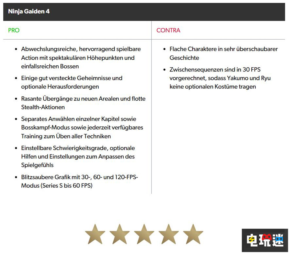 《忍者龙剑传4》MTC：83分 爽快高速战斗回归 Metacritic MTC 游戏评分 白金工作室 光荣特库摩 动作游戏 忍者龙剑传4 电玩迷资讯  第5张